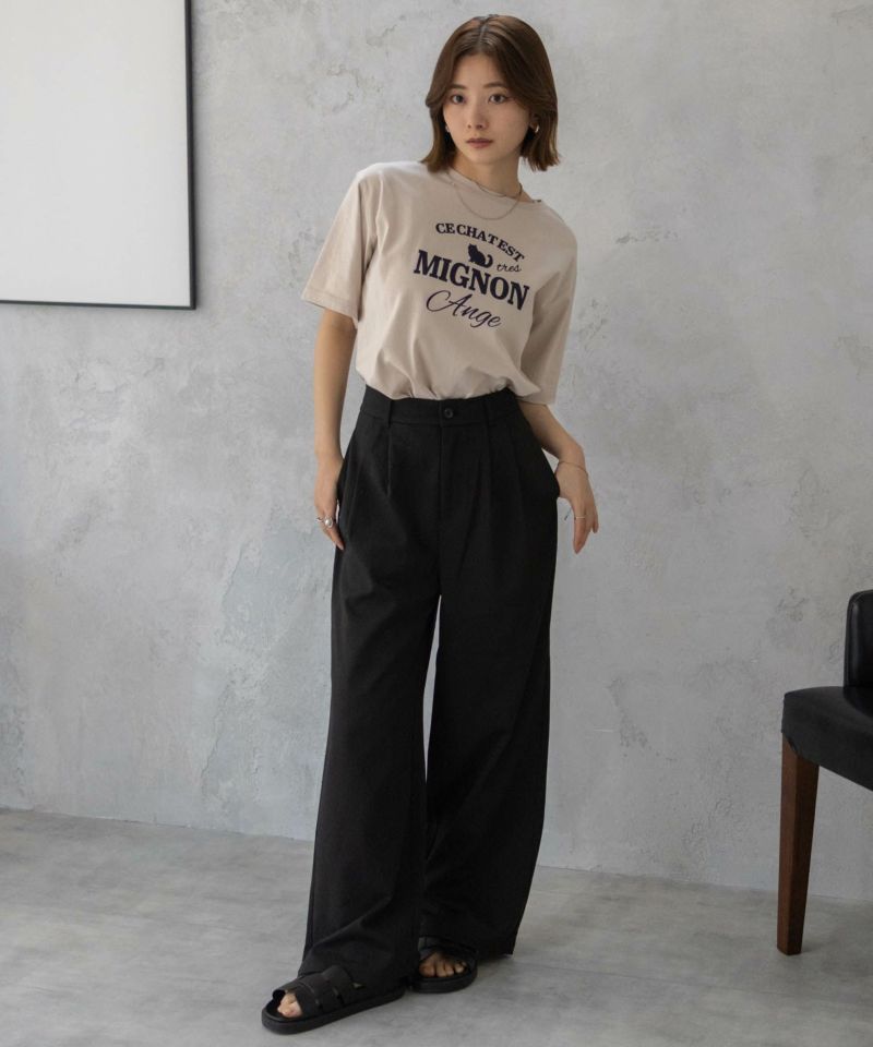 T-GRAPHICS  ネコシルエットTシャツ レディース メール便 対応商品商品画像-32