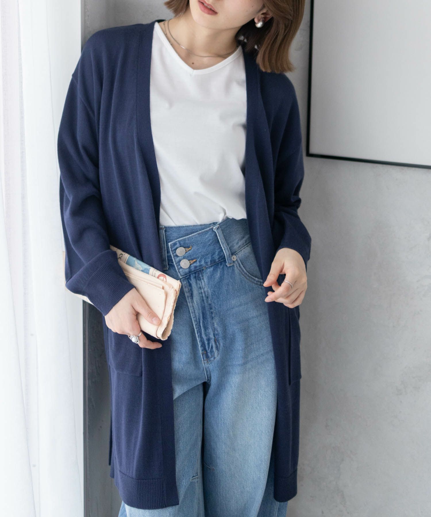 nAvy ニットトッパーカーディガンアンサンブル レディース