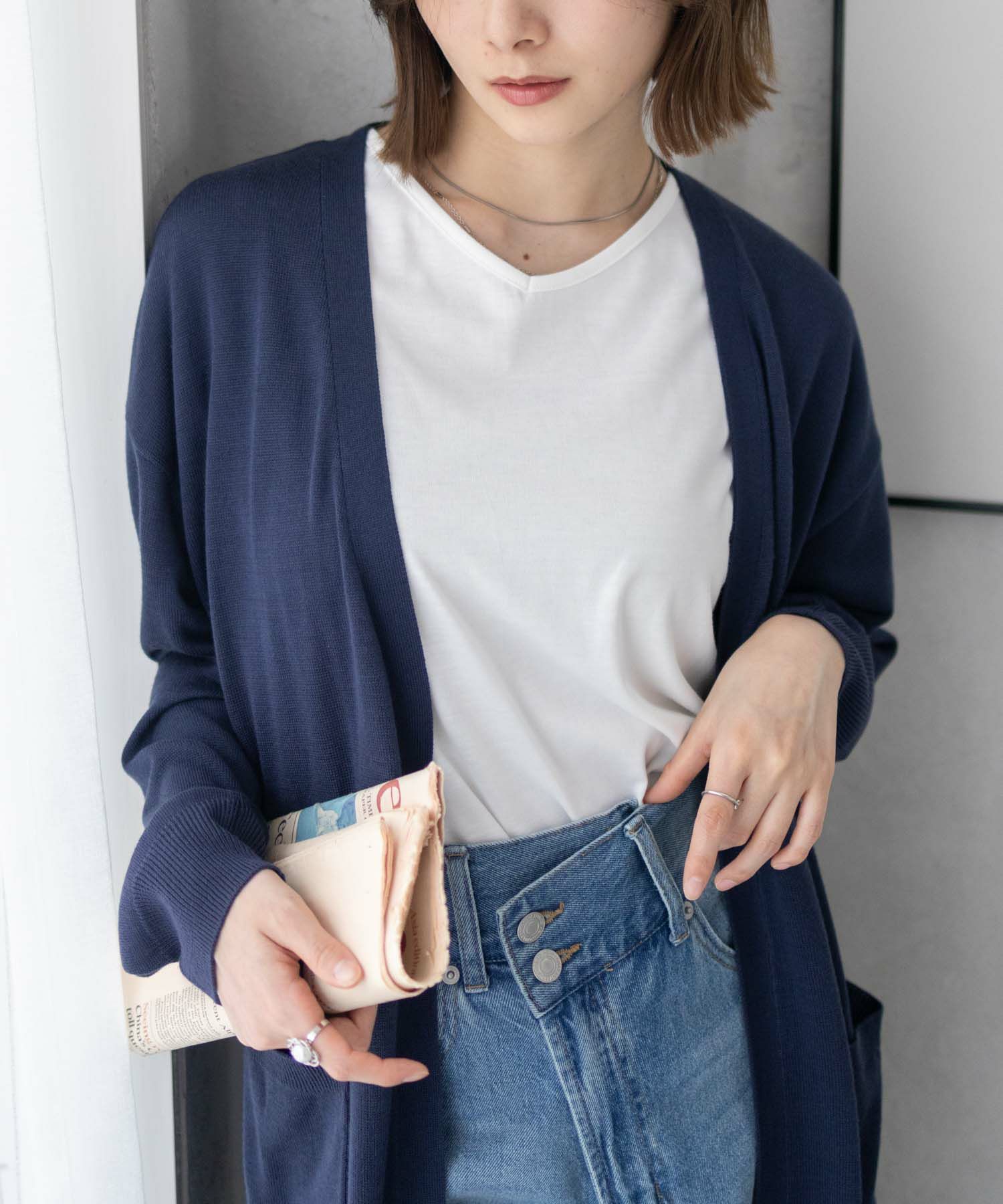 nAvy ニットトッパーカーディガンアンサンブル レディース