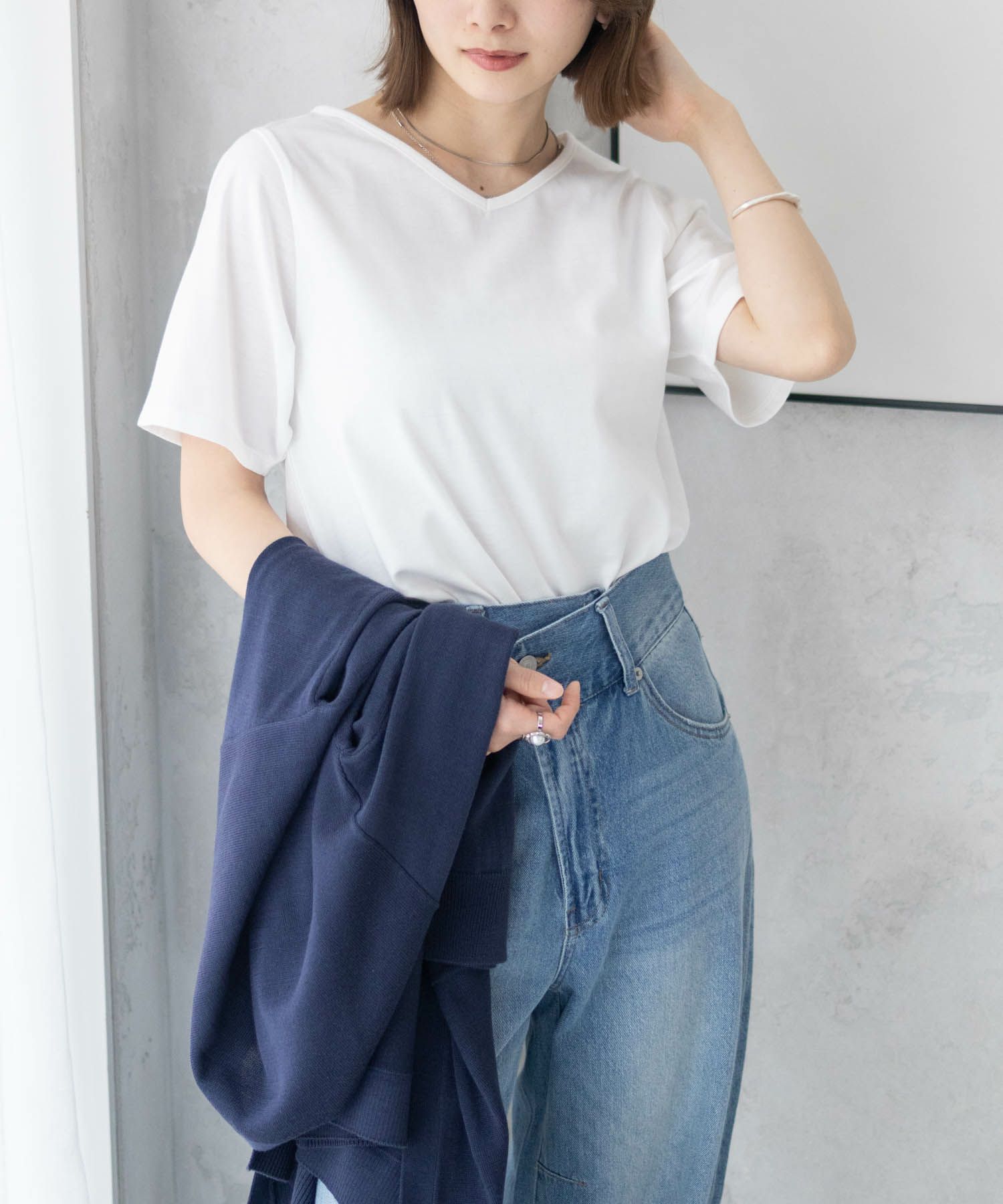 nAvy ニットトッパーカーディガンアンサンブル レディース