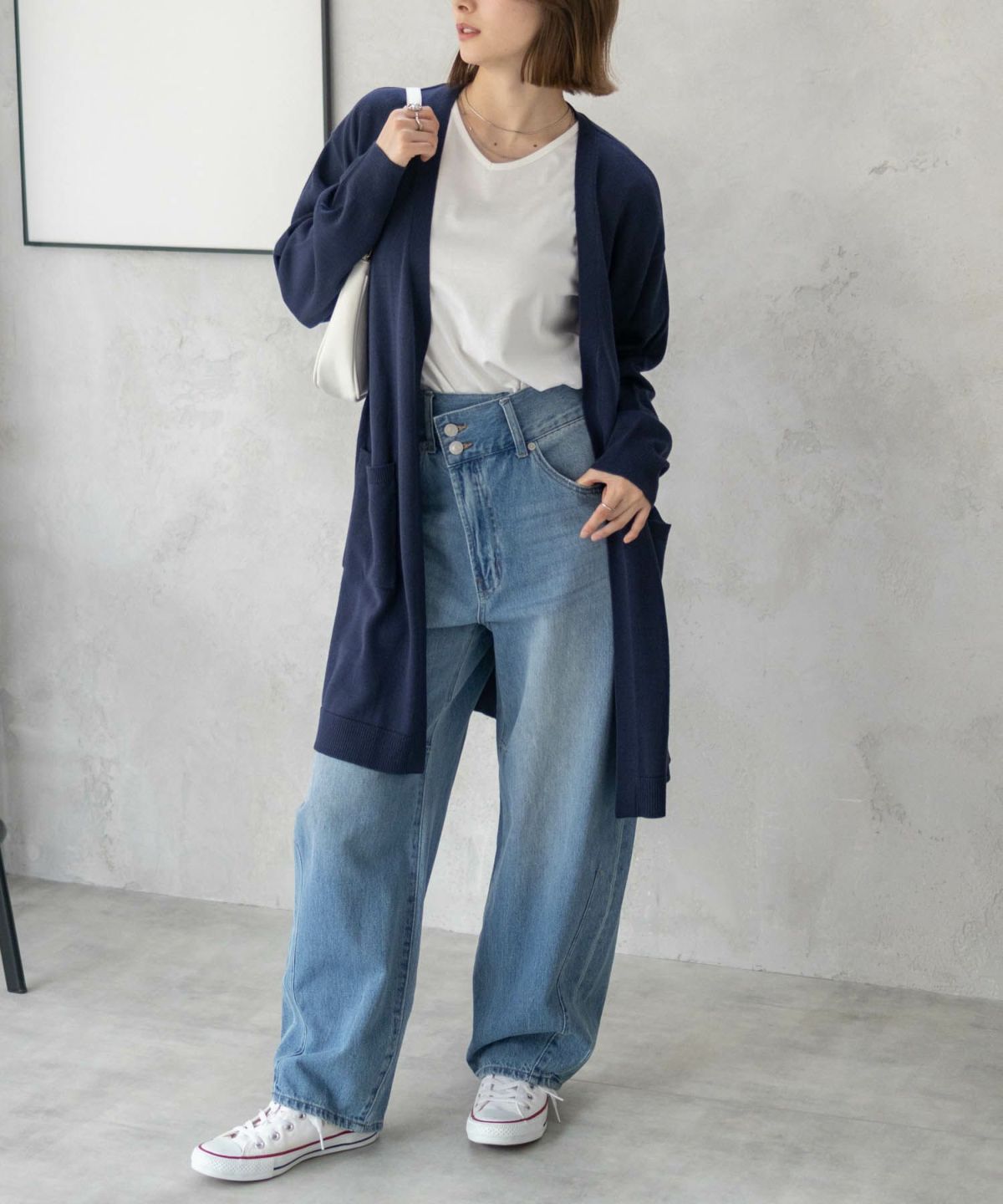nAvy ニットトッパーカーディガンアンサンブル レディース