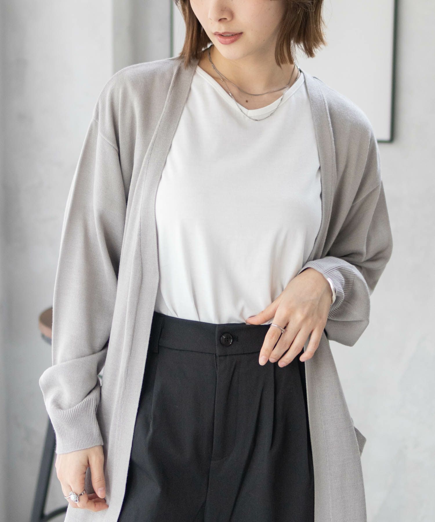 nAvy  ニットトッパーカーディガンアンサンブル レディース商品画像-15