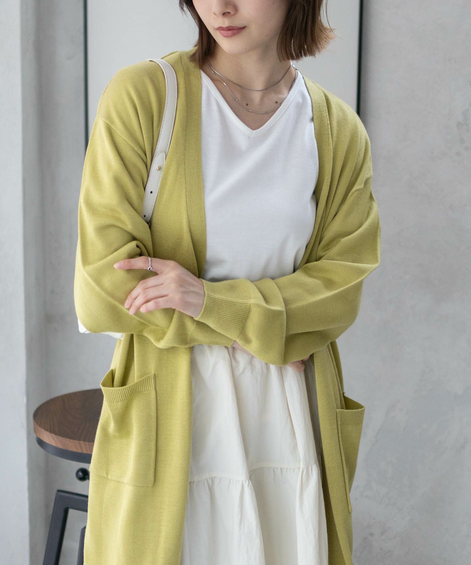 nAvy ニットトッパーカーディガンアンサンブル レディース