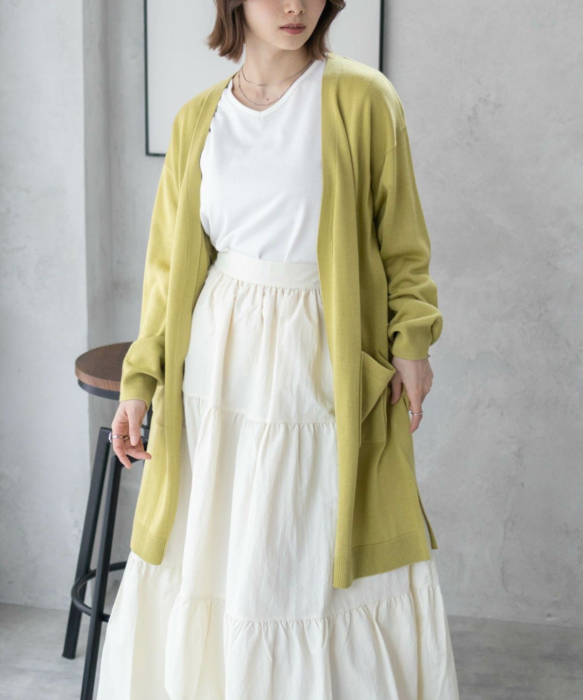 nAvy ニットトッパーカーディガンアンサンブル レディース