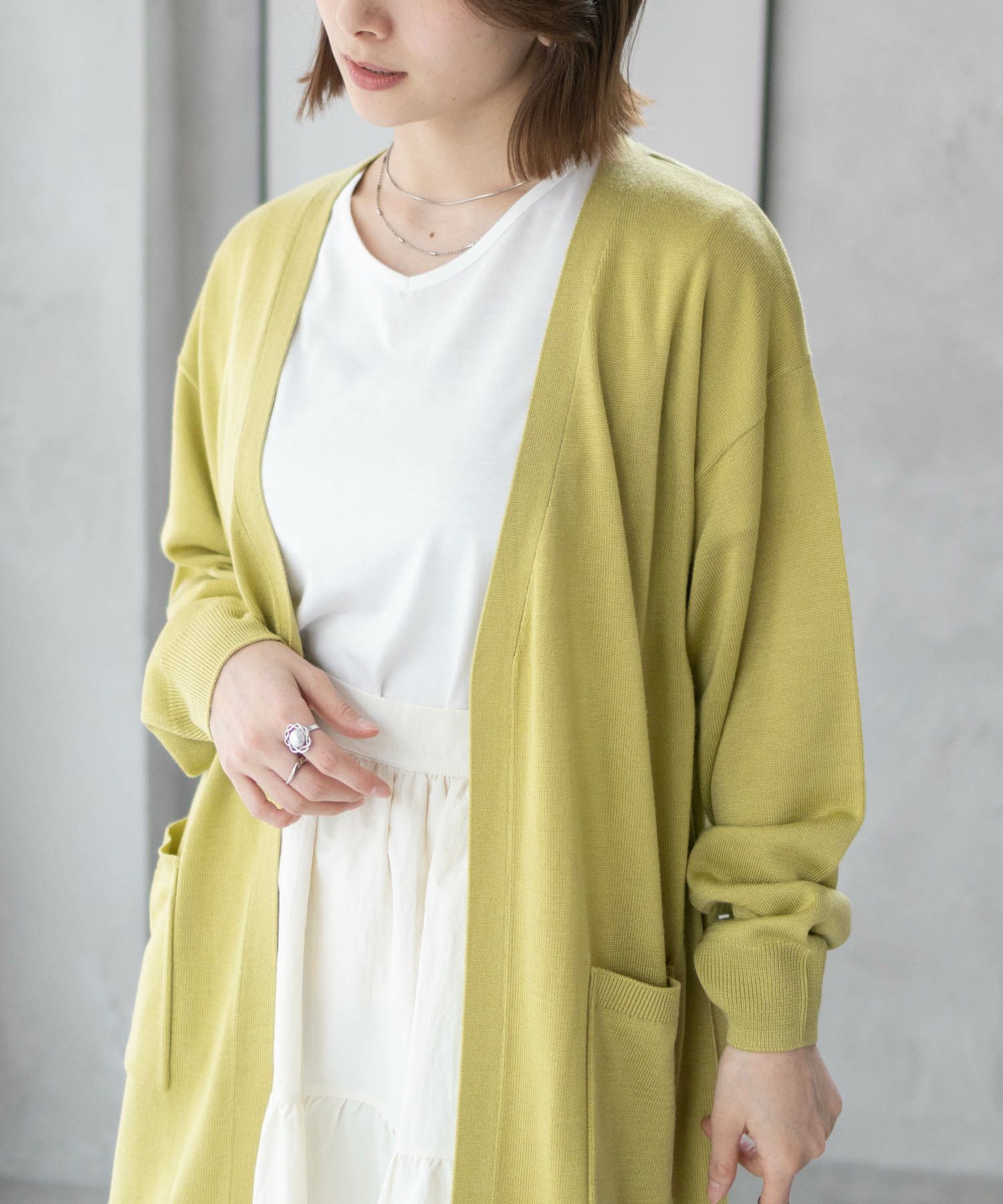 nAvy ニットトッパーカーディガンアンサンブル レディース