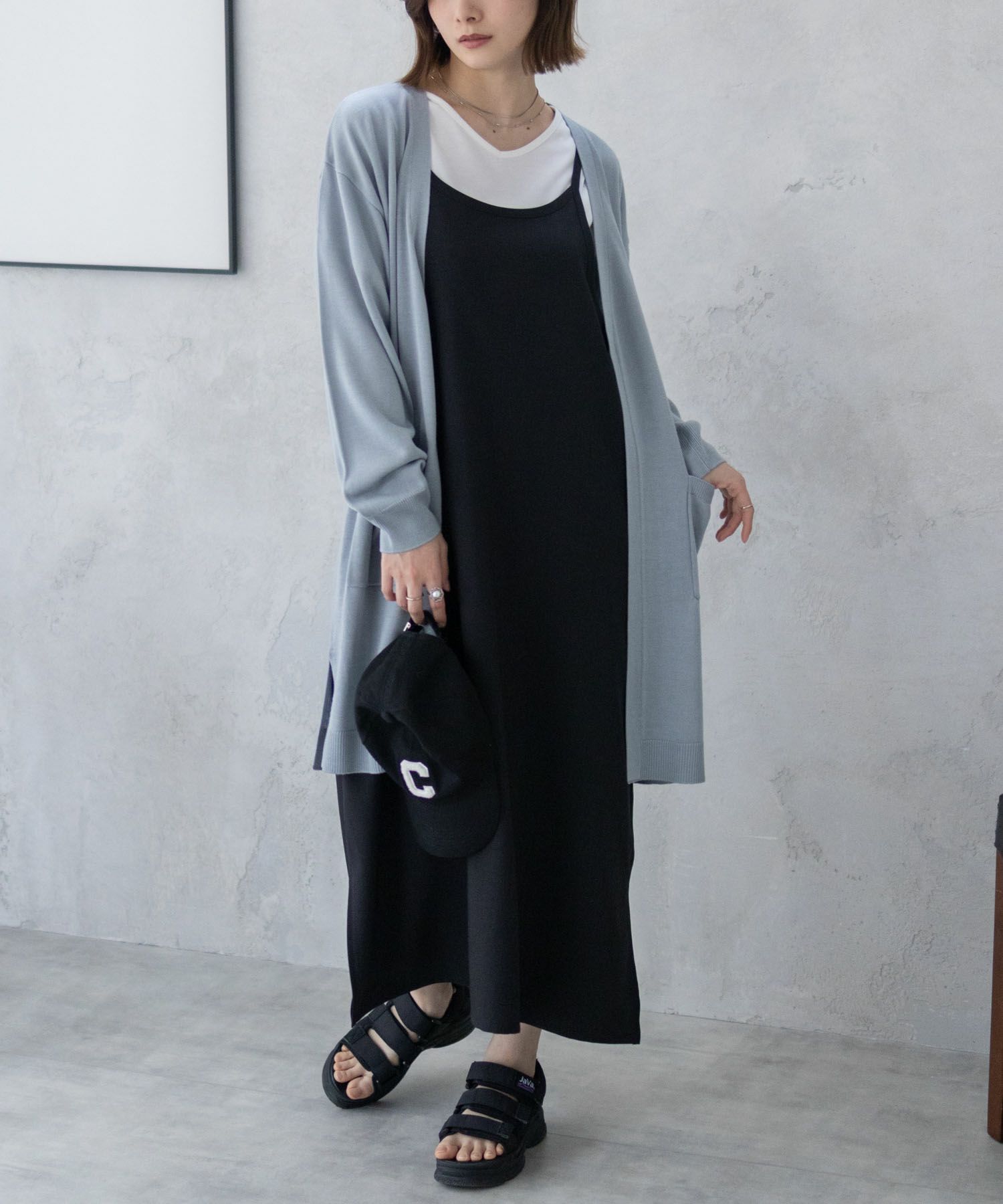 nAvy ニットトッパーカーディガンアンサンブル レディース