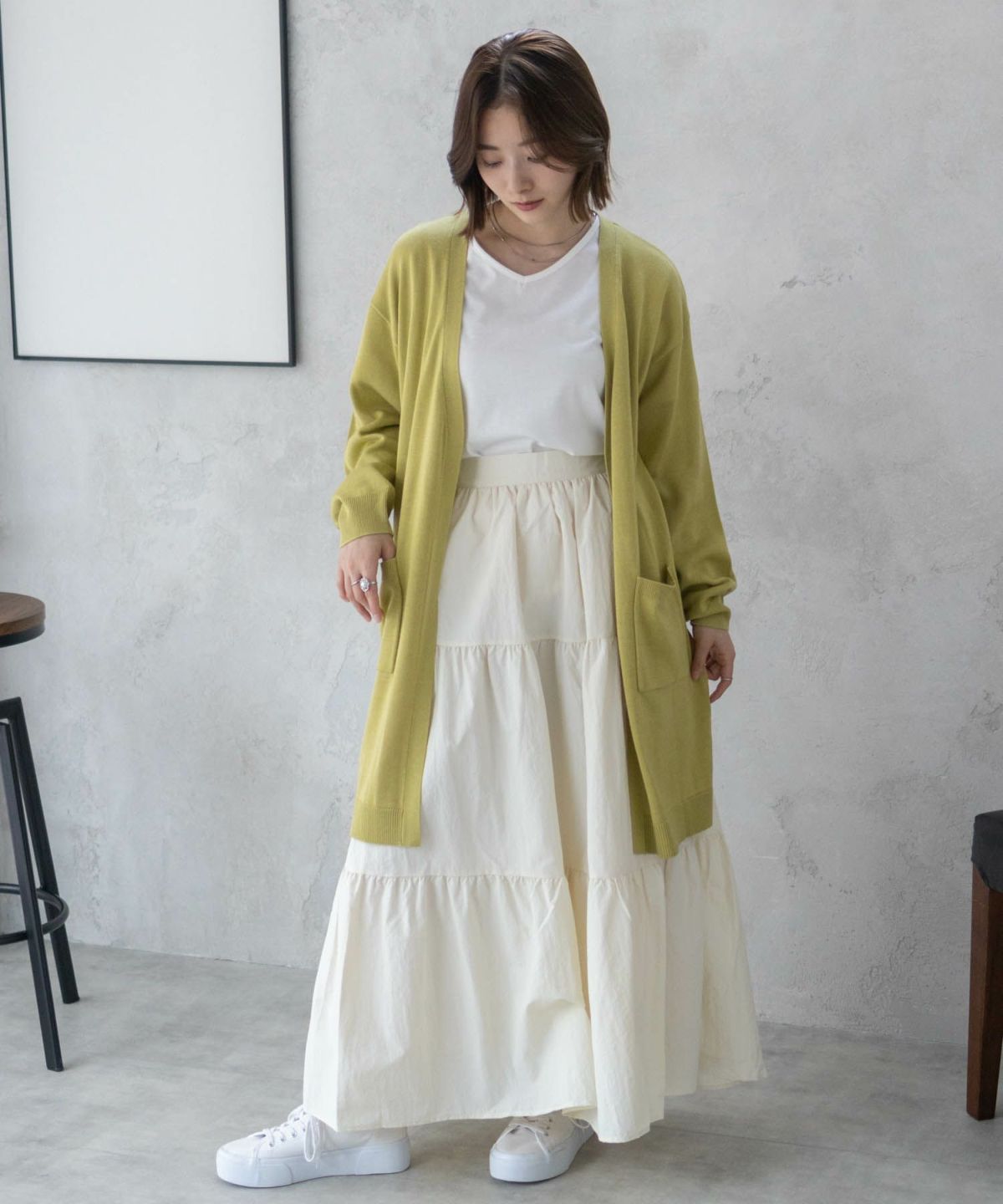 nAvy ニットトッパーカーディガンアンサンブル レディース