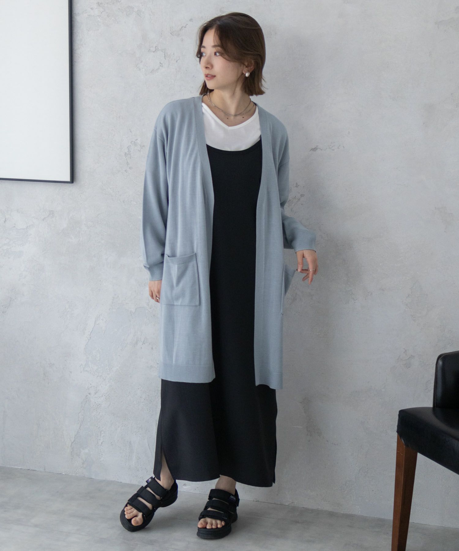 nAvy  ニットトッパーカーディガンアンサンブル レディース商品画像-40