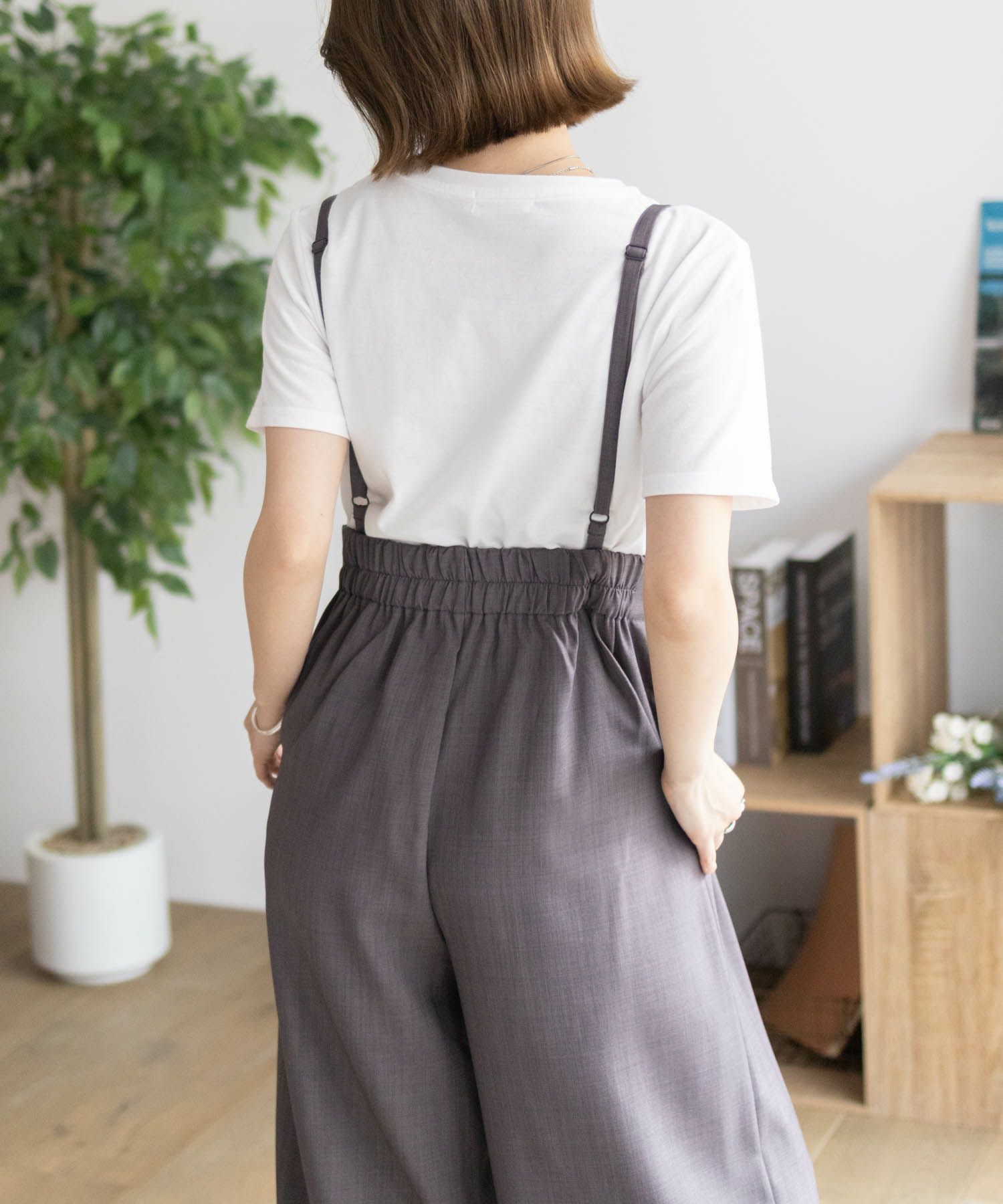 nAvy  杢麻ライクサロペットアンサンブル レディース商品画像-7