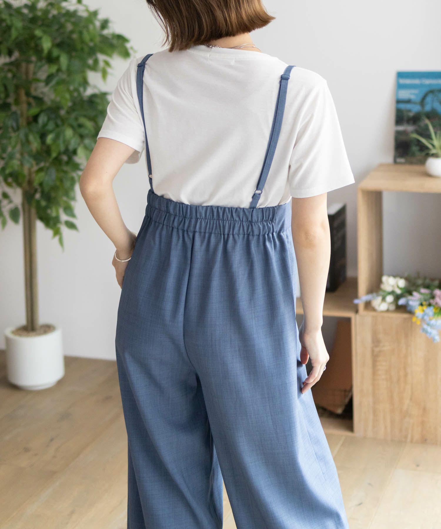 nAvy  杢麻ライクサロペットアンサンブル レディース商品画像-17