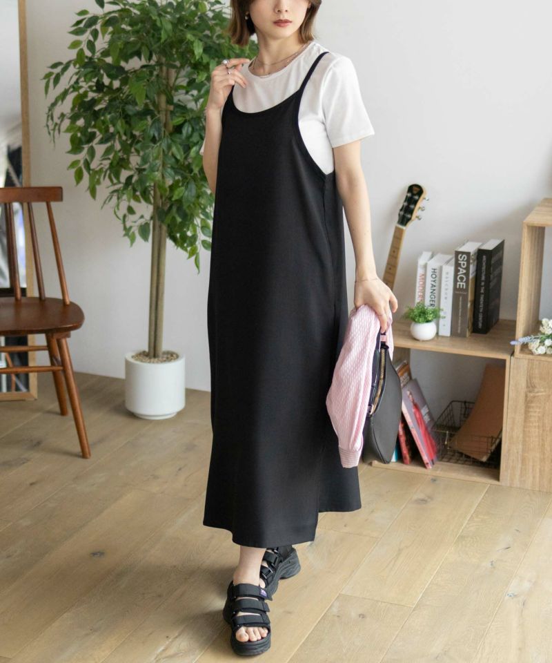 nAvy  杢麻ライクキャミワンピースアンサンブル レディース商品画像-5