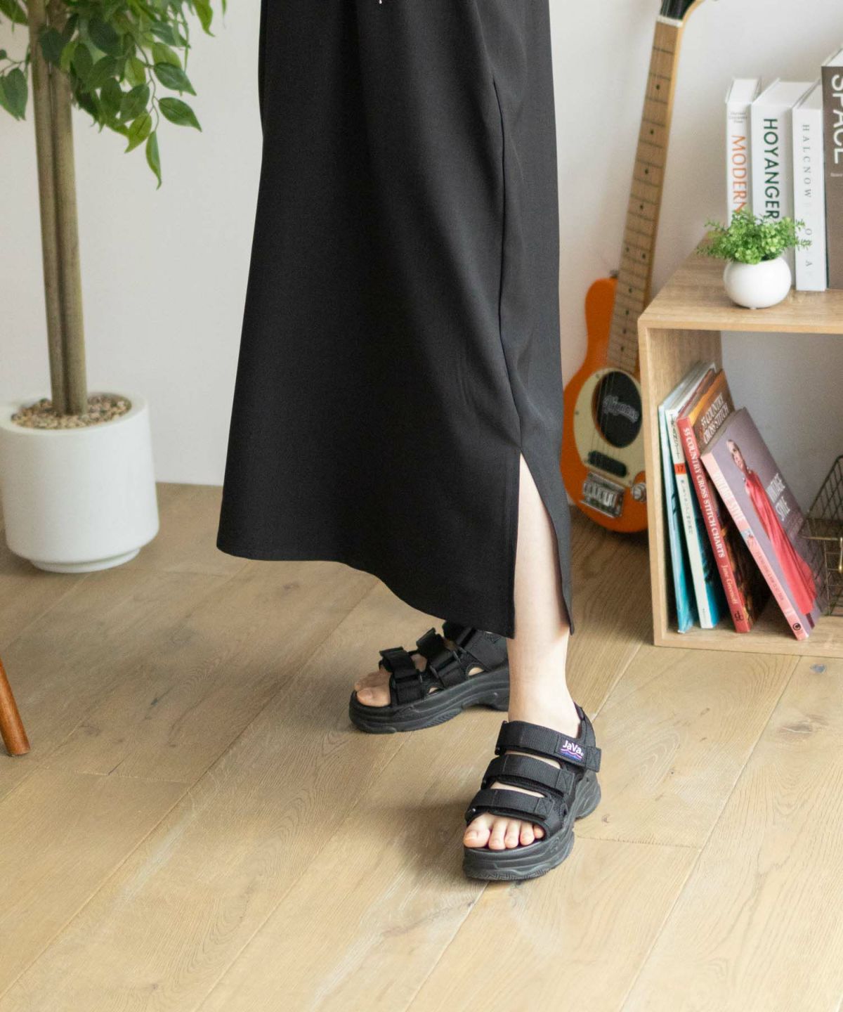 nAvy 杢麻ライクキャミワンピースアンサンブル レディース