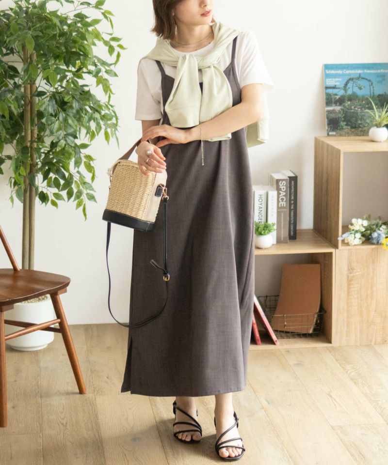 nAvy  杢麻ライクキャミワンピースアンサンブル レディース商品画像-15