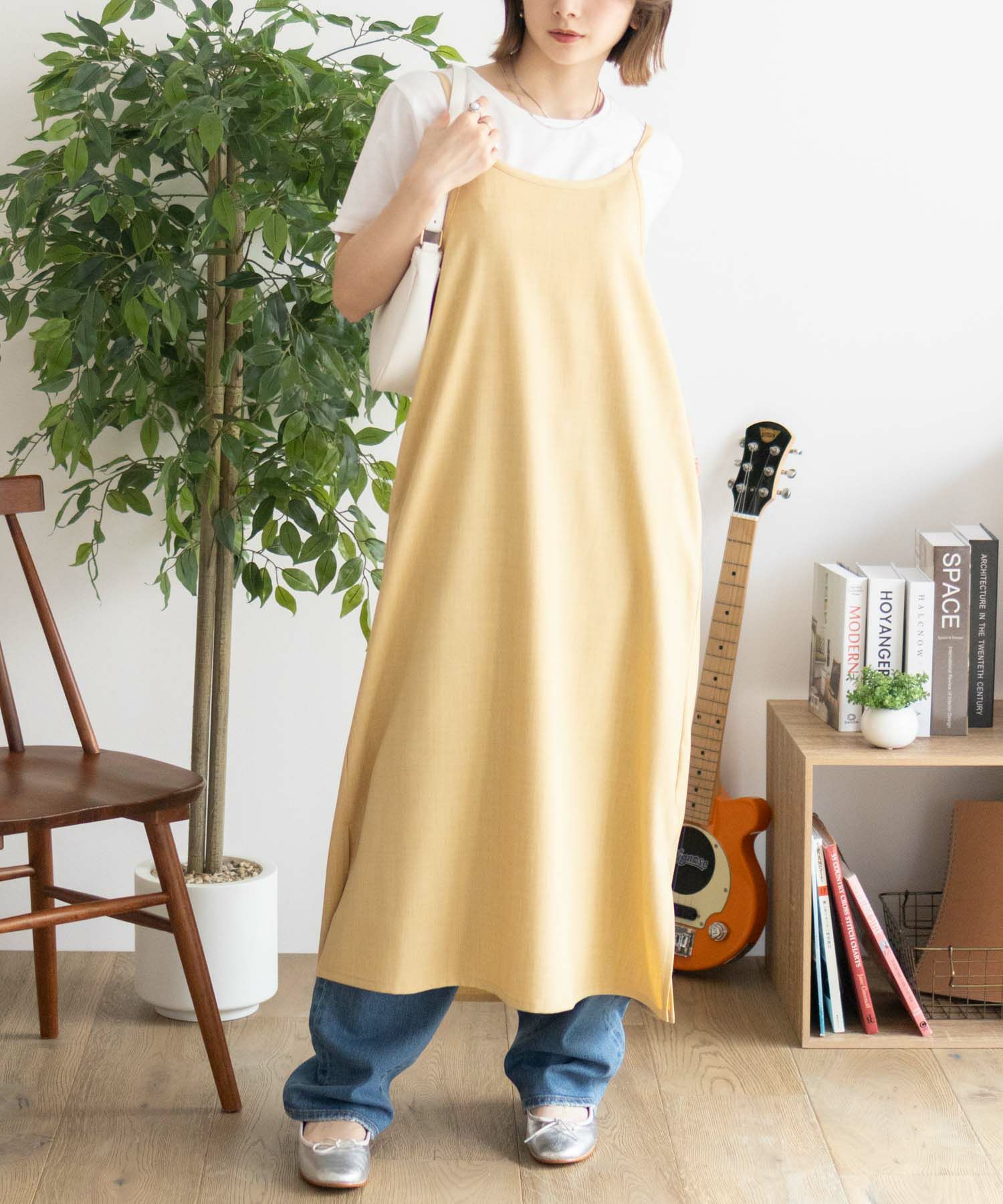 nAvy  杢麻ライクキャミワンピースアンサンブル レディース商品画像-20