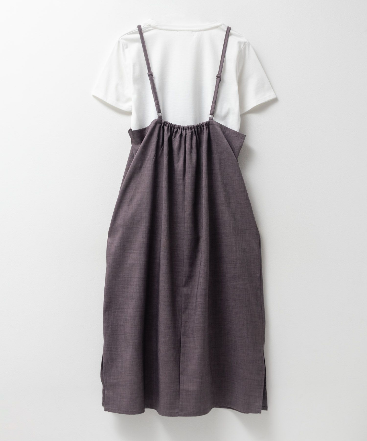 nAvy 杢麻ライクキャミワンピースアンサンブル レディース