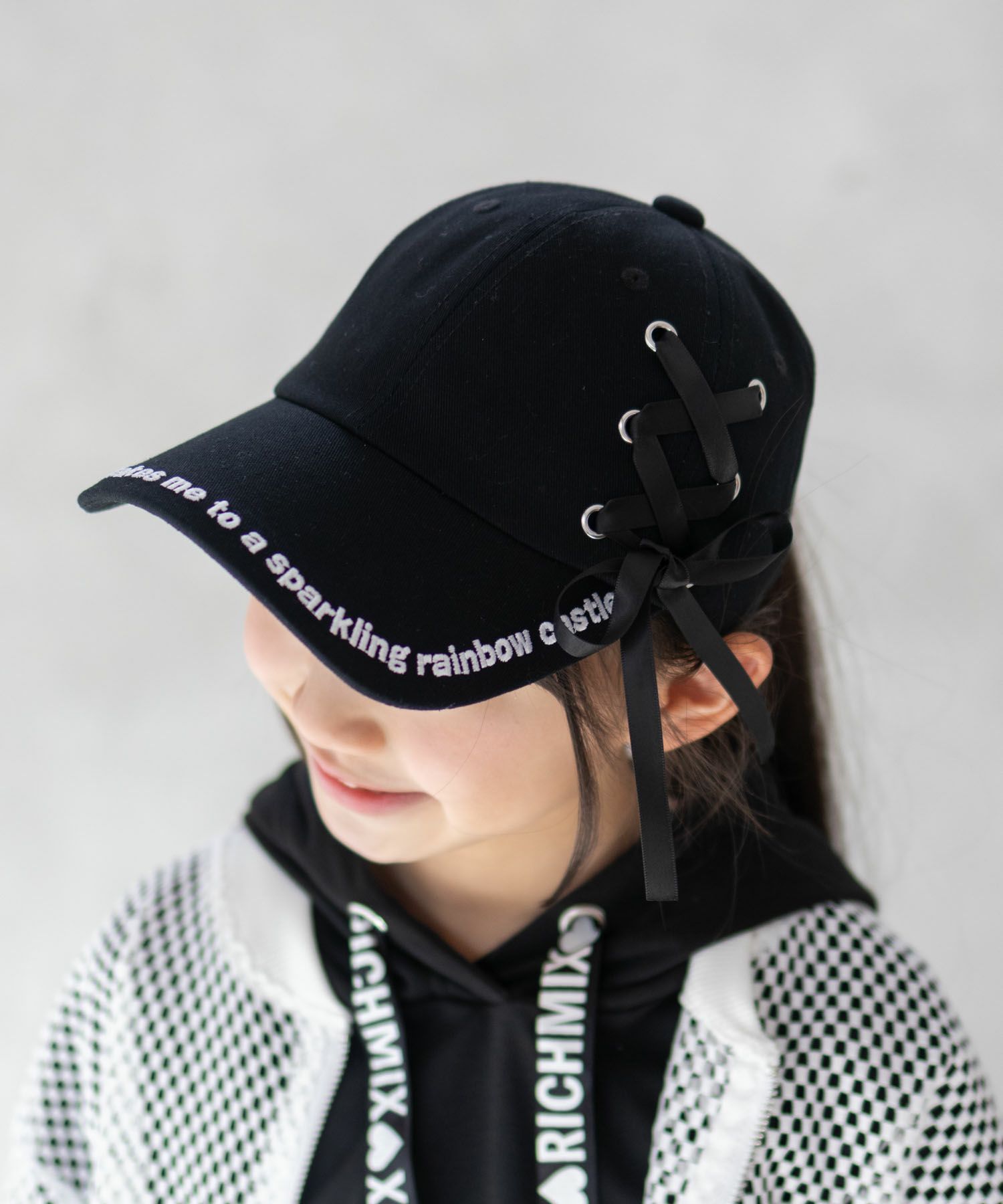 RICH MIX  ツイルレースアップキャップ キッズ商品サムネイル-1