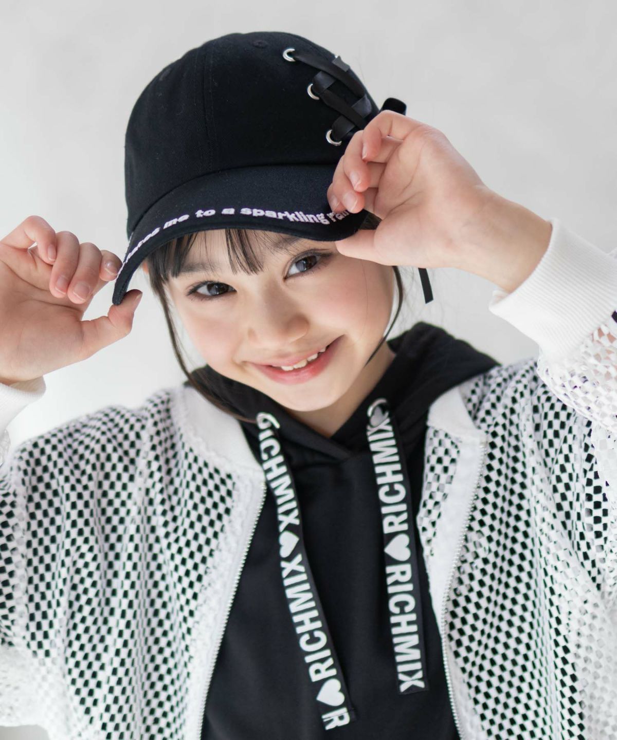 RICH MIX ツイルレースアップキャップ キッズ