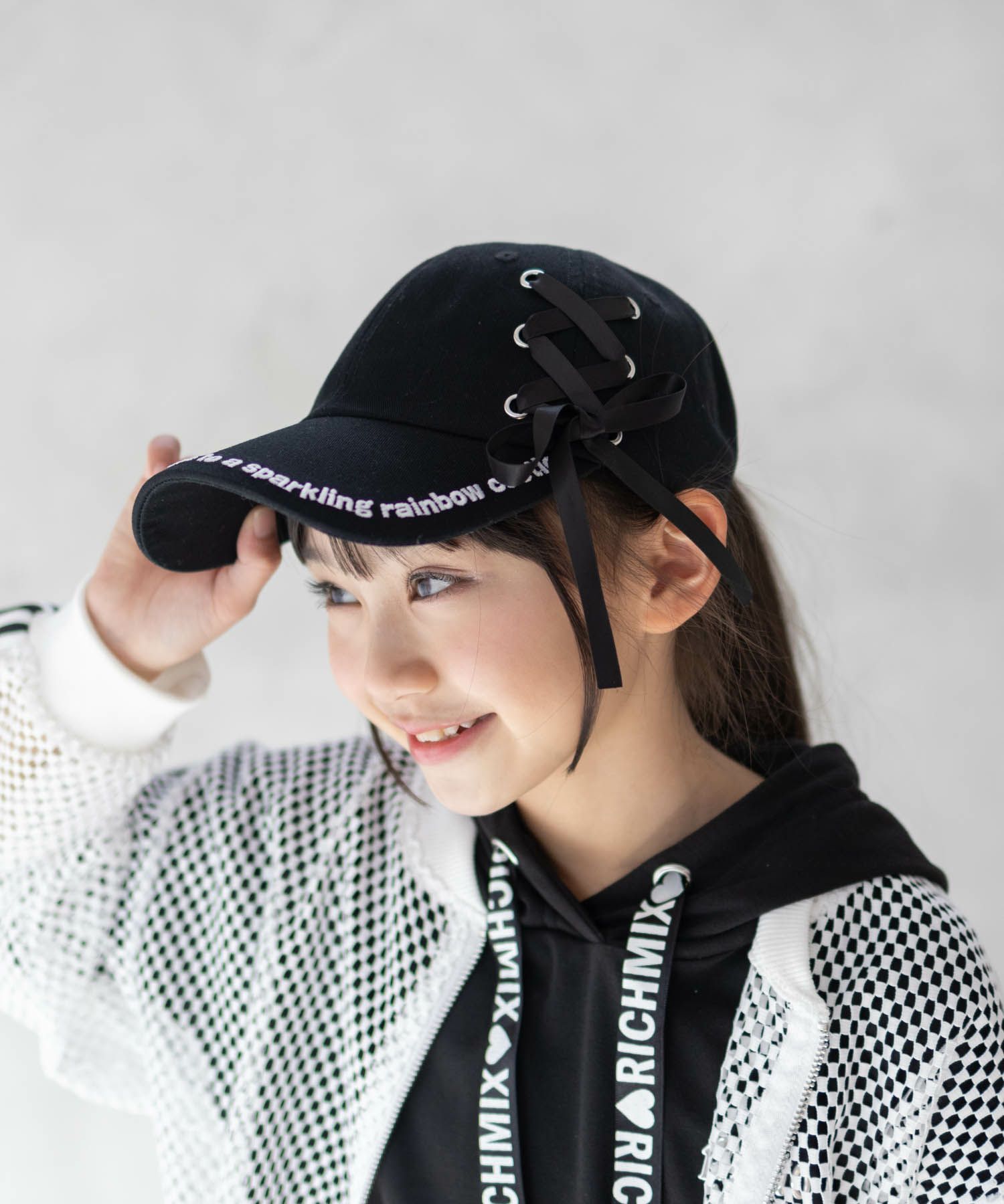 RICH MIX ツイルレースアップキャップ キッズ