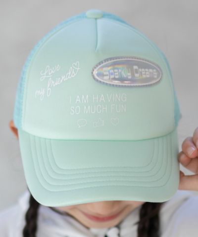 RICH MIX  ロゴPV加工メッシュキャップ キッズ