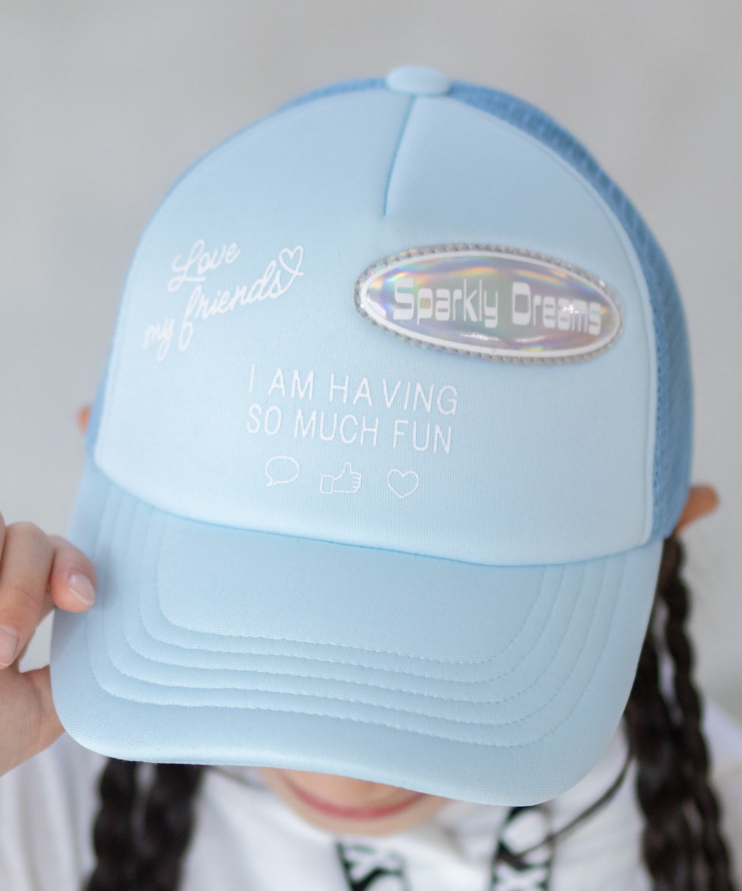 RICH MIX ロゴPV加工メッシュキャップ キッズ