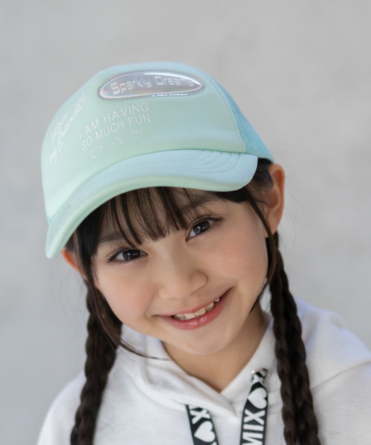 RICH MIX ロゴPV加工メッシュキャップ キッズ