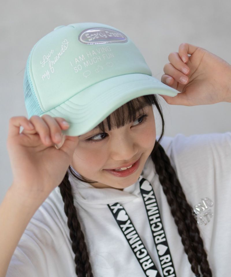 RICH MIX  ロゴPV加工メッシュキャップ キッズ商品画像-5