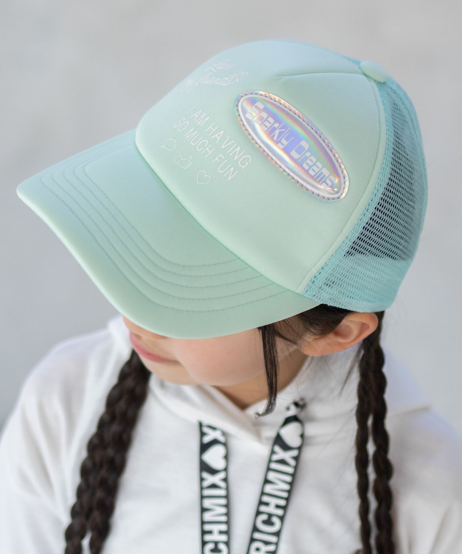 RICH MIX ロゴPV加工メッシュキャップ キッズ