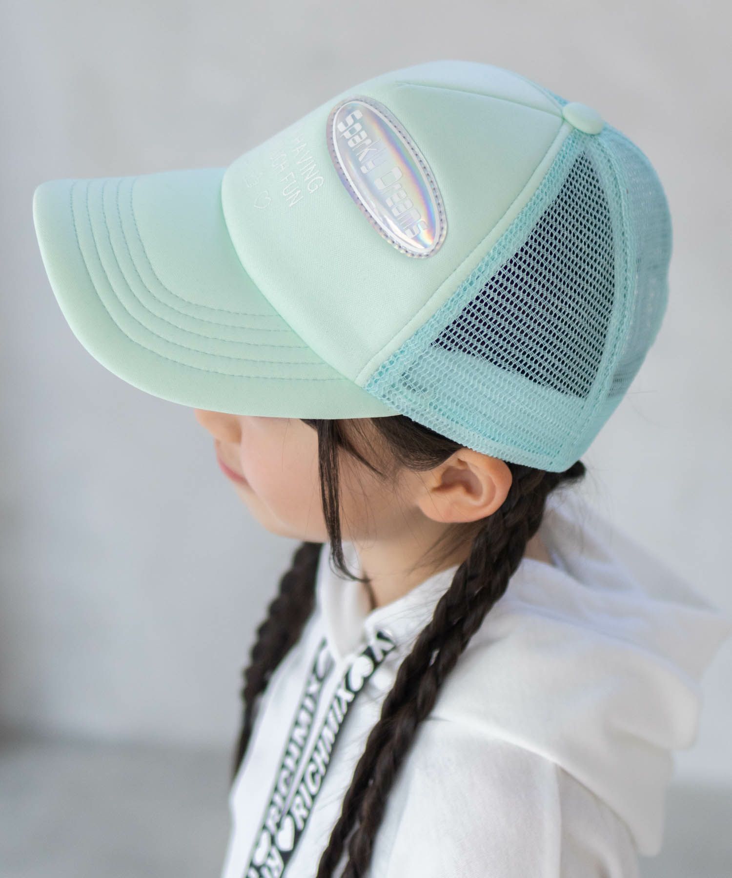 RICH MIX ロゴPV加工メッシュキャップ キッズ