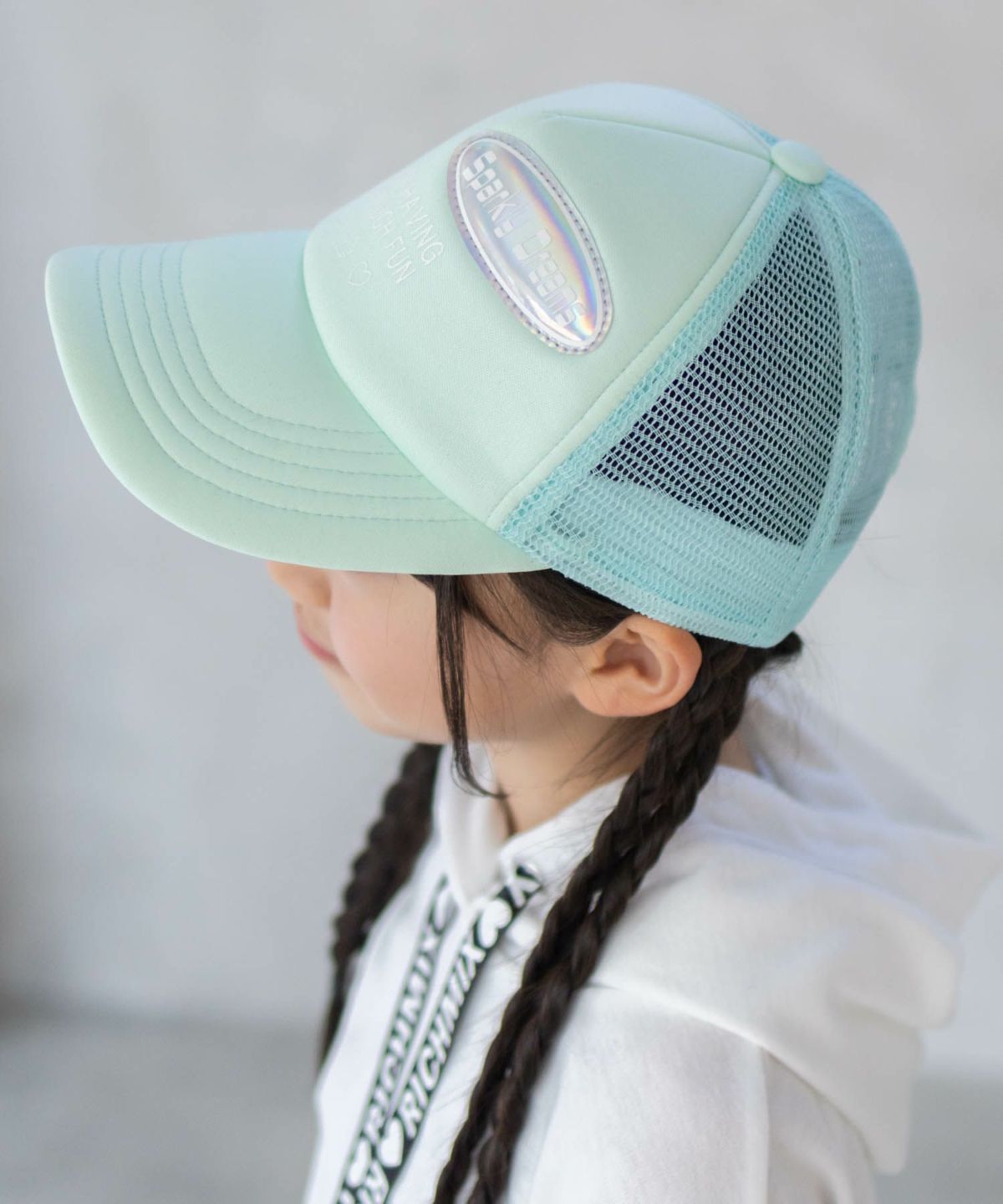 RICH MIX ロゴPV加工メッシュキャップ キッズ