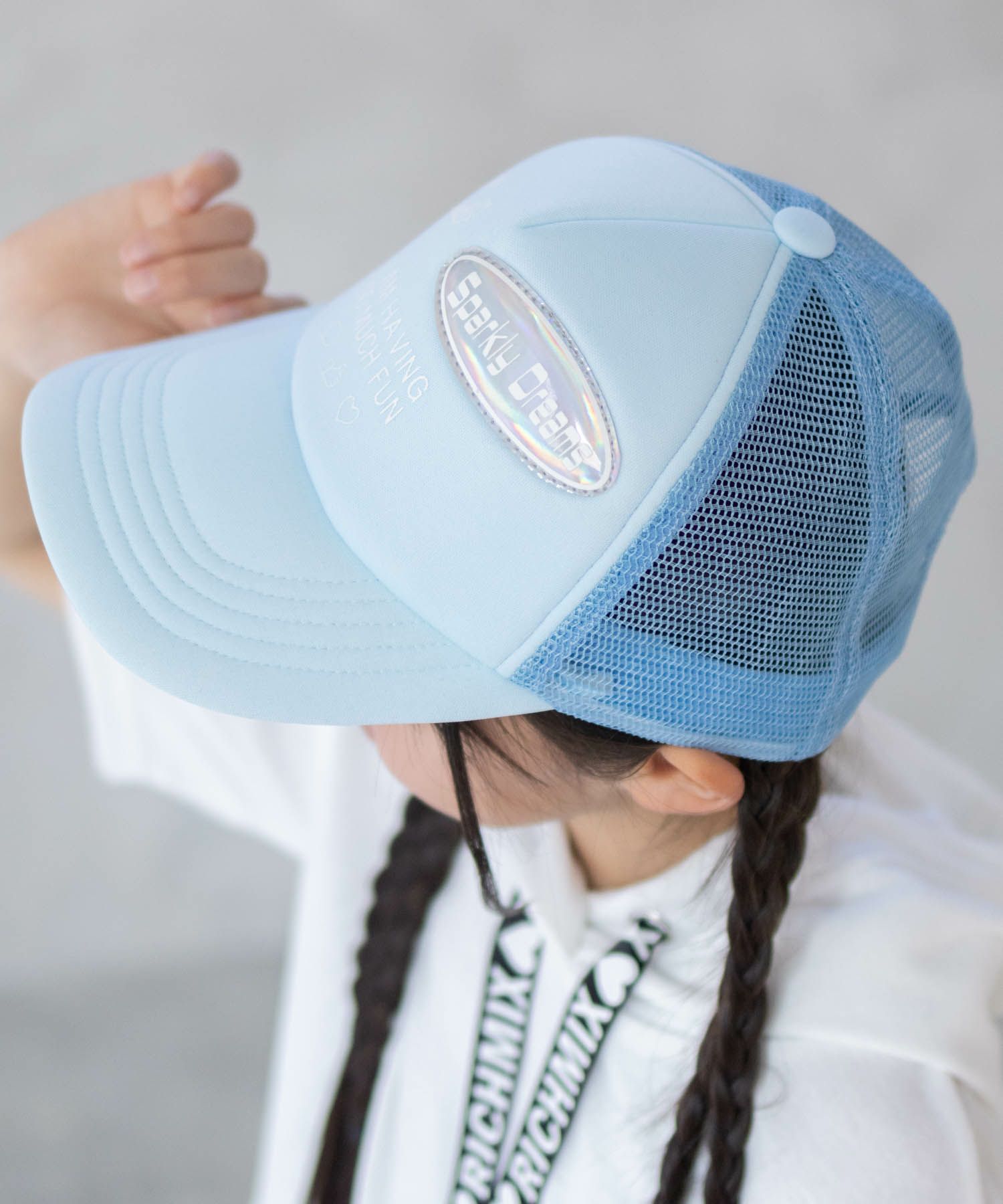 RICH MIX ロゴPV加工メッシュキャップ キッズ