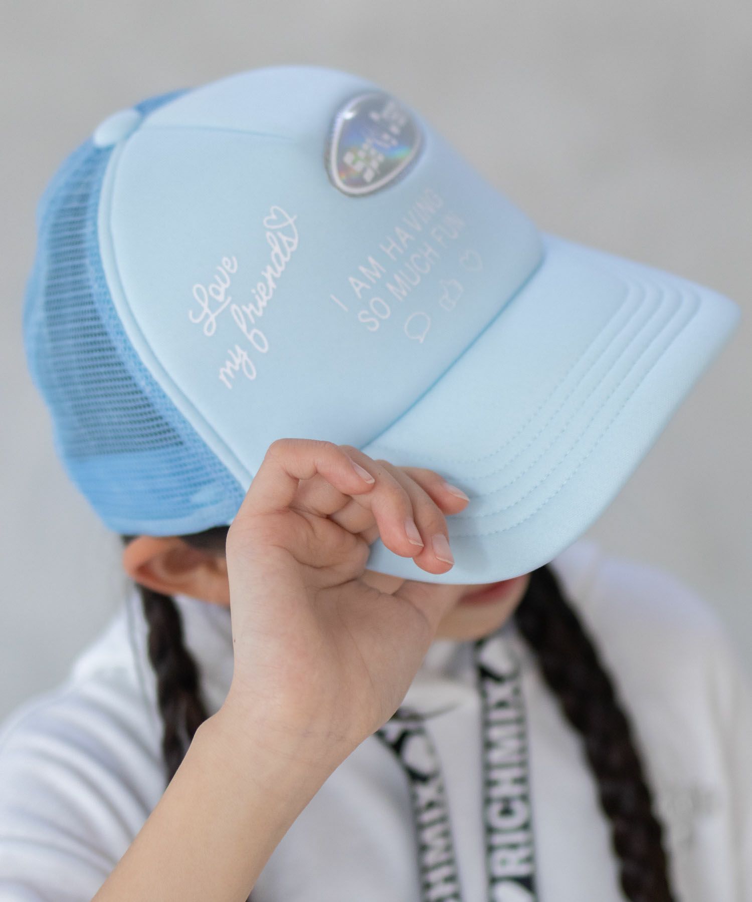 RICH MIX ロゴPV加工メッシュキャップ キッズ