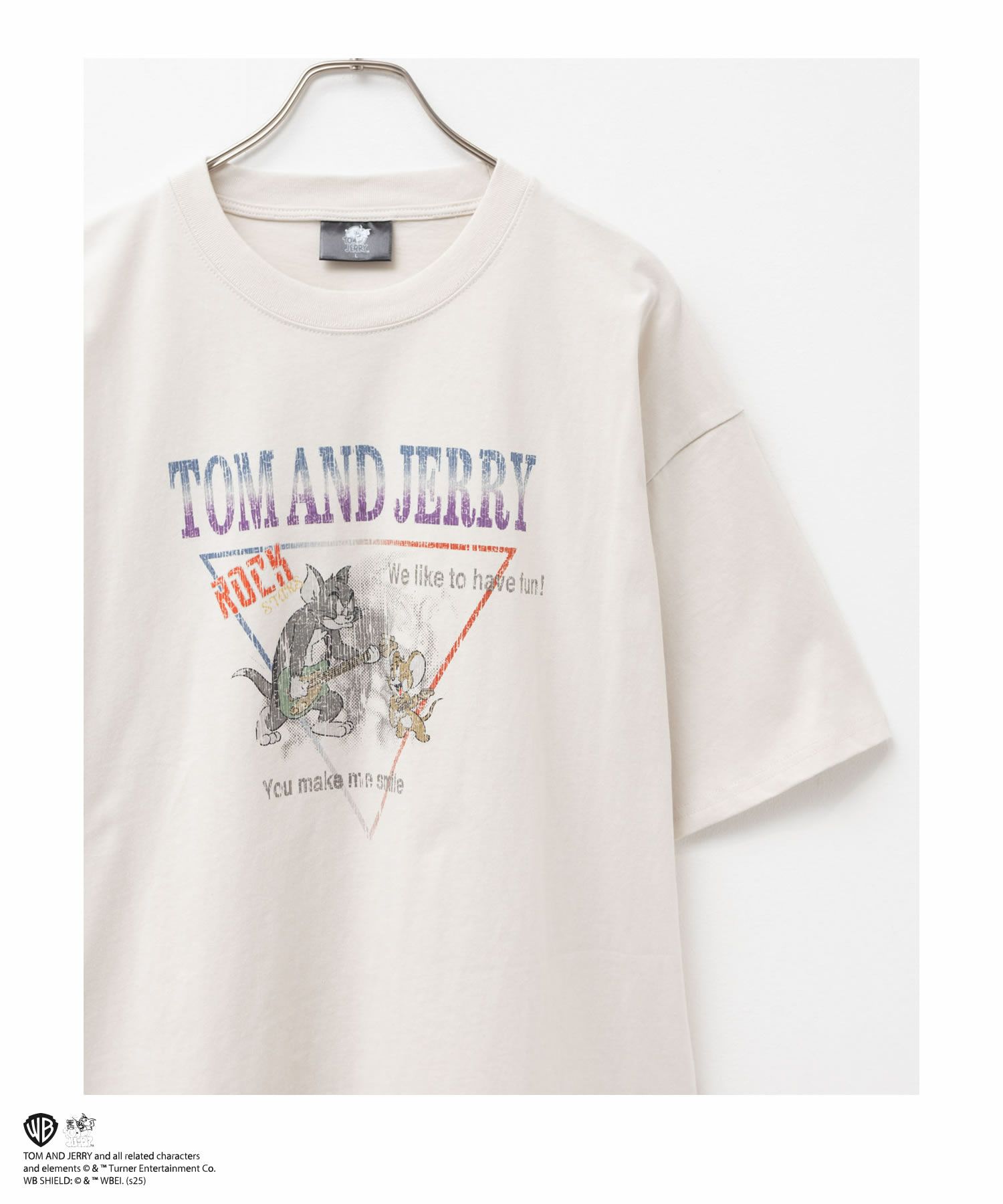 Tom and Jerry ピグメントライクTシャツ メンズ メール便 対応商品商品画像-1