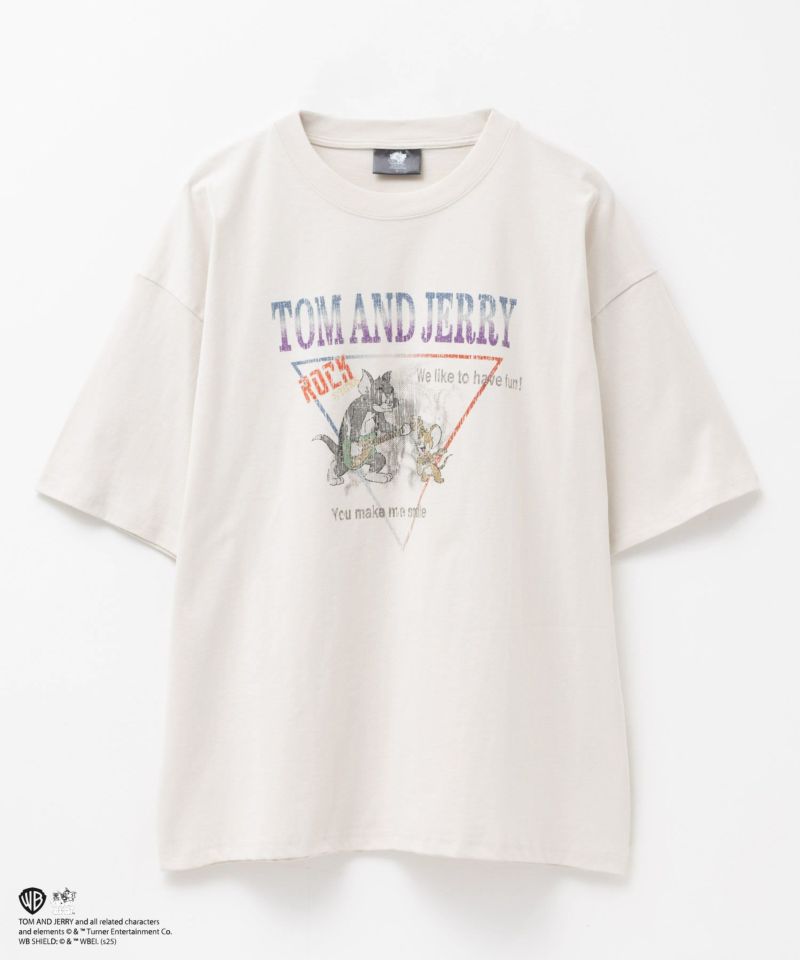 Tom and Jerry ピグメントライクTシャツ メンズ メール便 対応商品商品画像-3