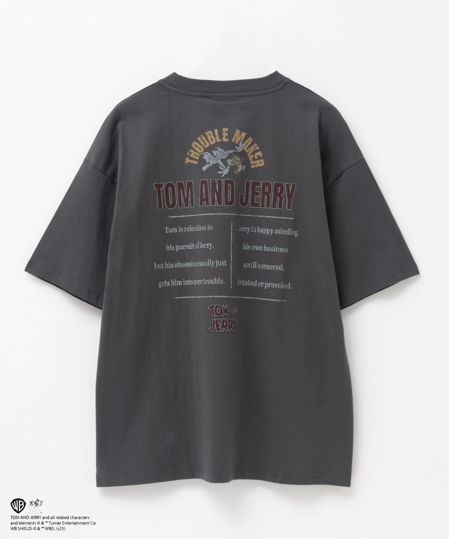 Tom and Jerry ピグメントライクTシャツ メンズ メール便 対応商品商品サムネイル-6