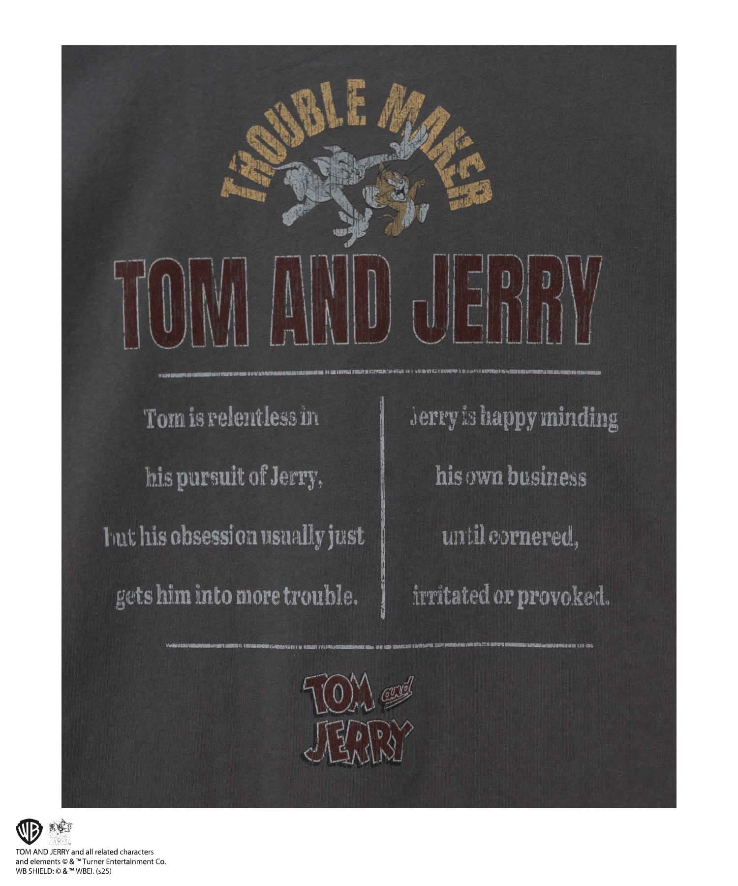 Tom and Jerry ピグメントライクTシャツ メンズ メール便 対応商品商品画像-9