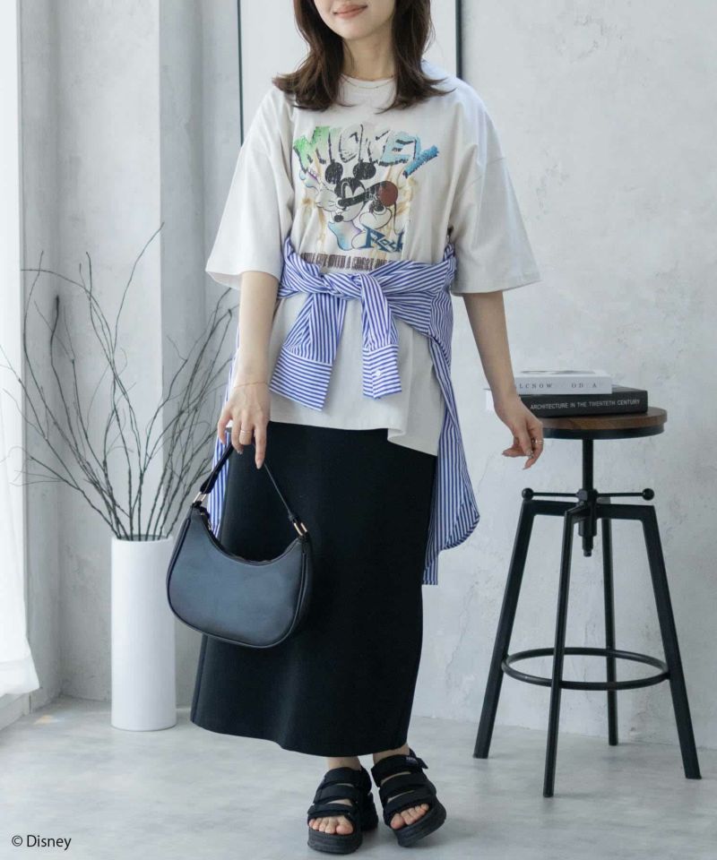 Disney ミッキーマウス / ロックプリントTシャツ メンズ メール便 対応商品商品画像-11