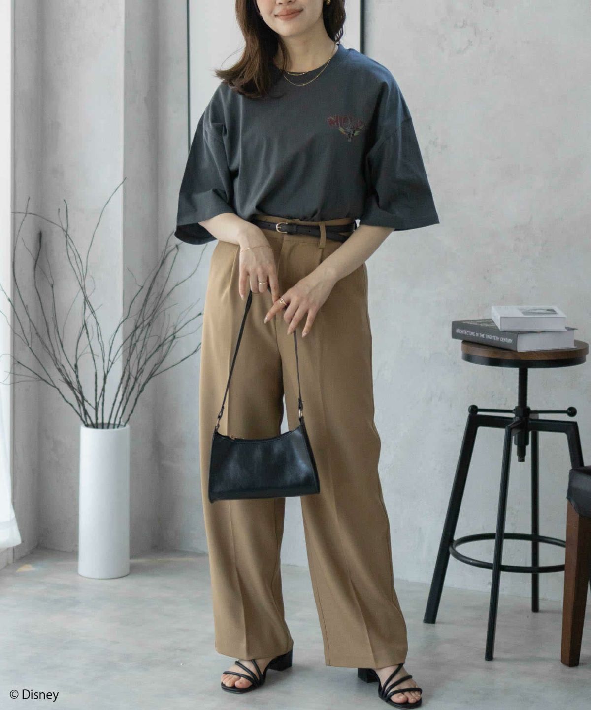 Disney ミッキーマウス / ロックプリントTシャツ メンズ ネコポス 対応商品