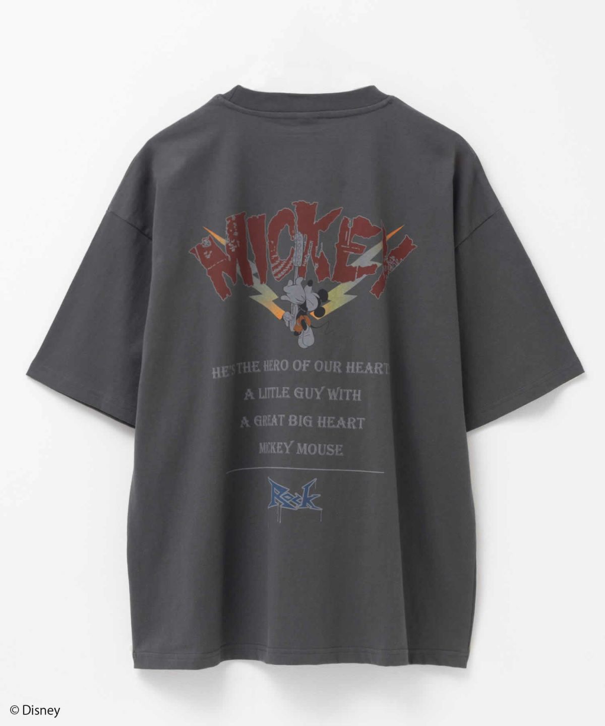 Disney ミッキーマウス / ロックプリントTシャツ メンズ ネコポス 対応商品