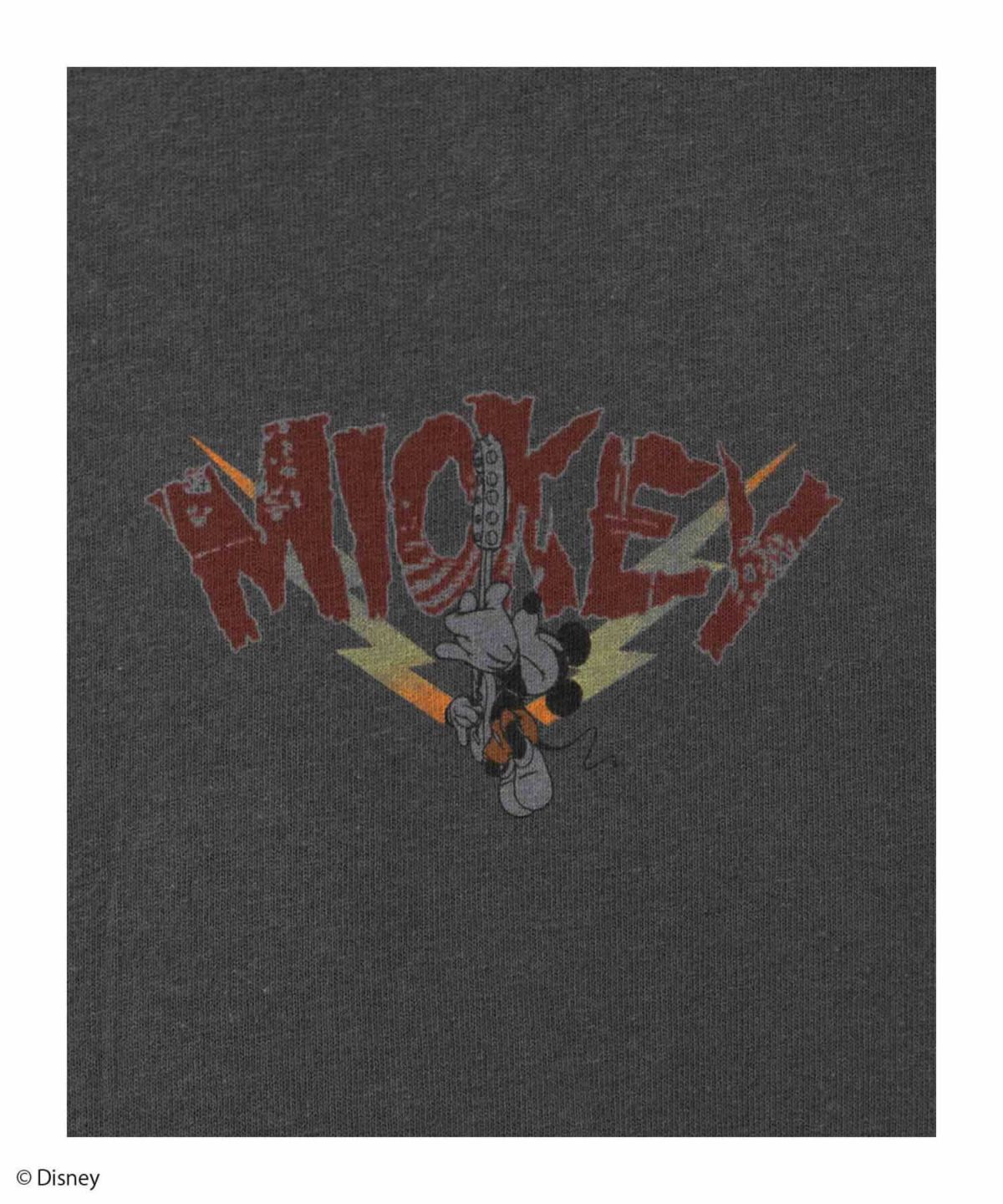 Disney ミッキーマウス / ロックプリントTシャツ メンズ ネコポス 対応商品