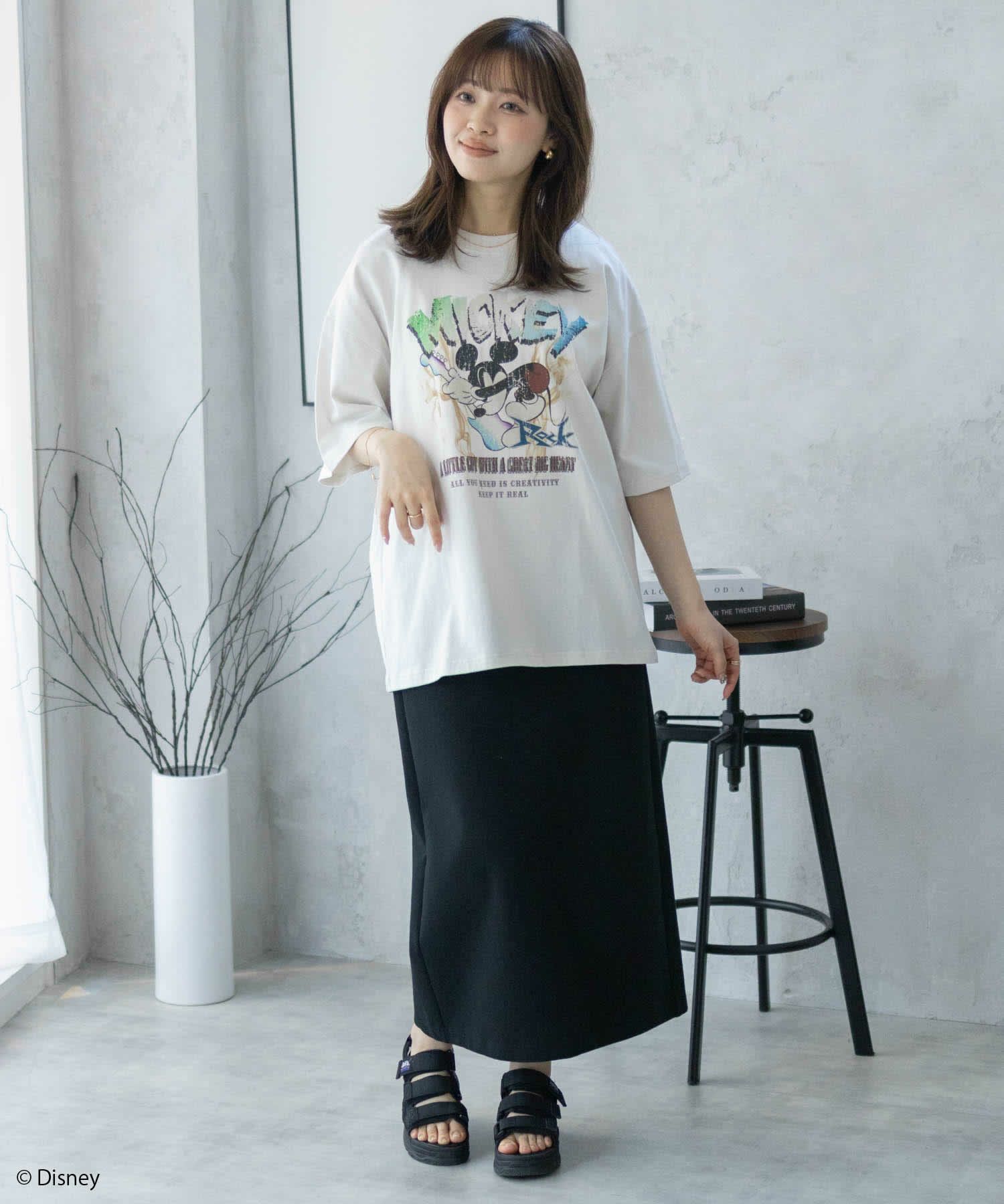 Disney ミッキーマウス / ロックプリントTシャツ メンズ メール便 対応商品商品画像-24