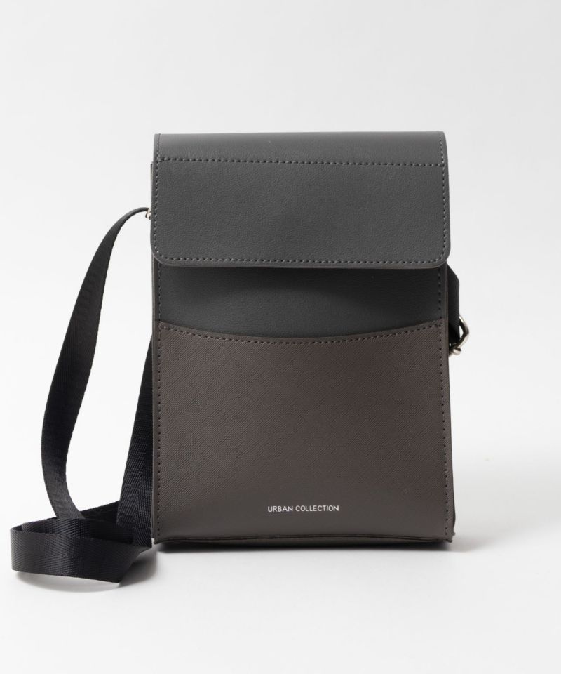 URBAN COLLECTION  ボックス型フラップショルダーバッグ商品画像-2