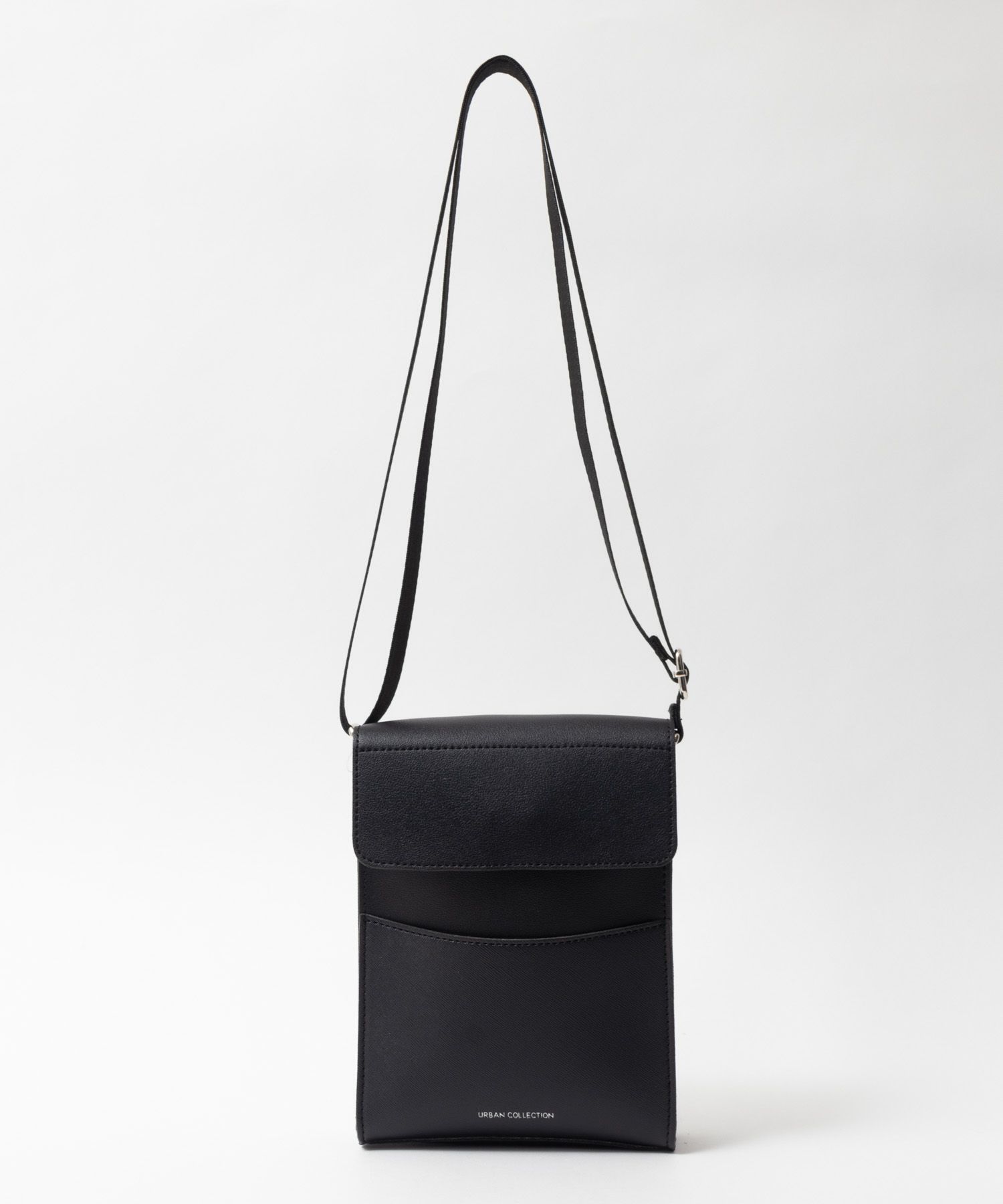 URBAN COLLECTION ボックス型フラップショルダーバッグ