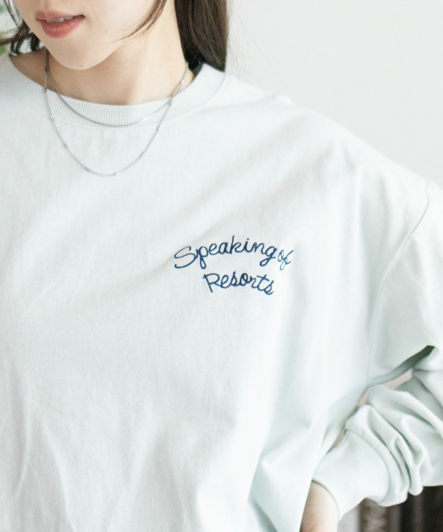 UNDERWRAPS  刺繍ラウンド長袖Tシャツ レディース メール便 対応商品商品画像-14