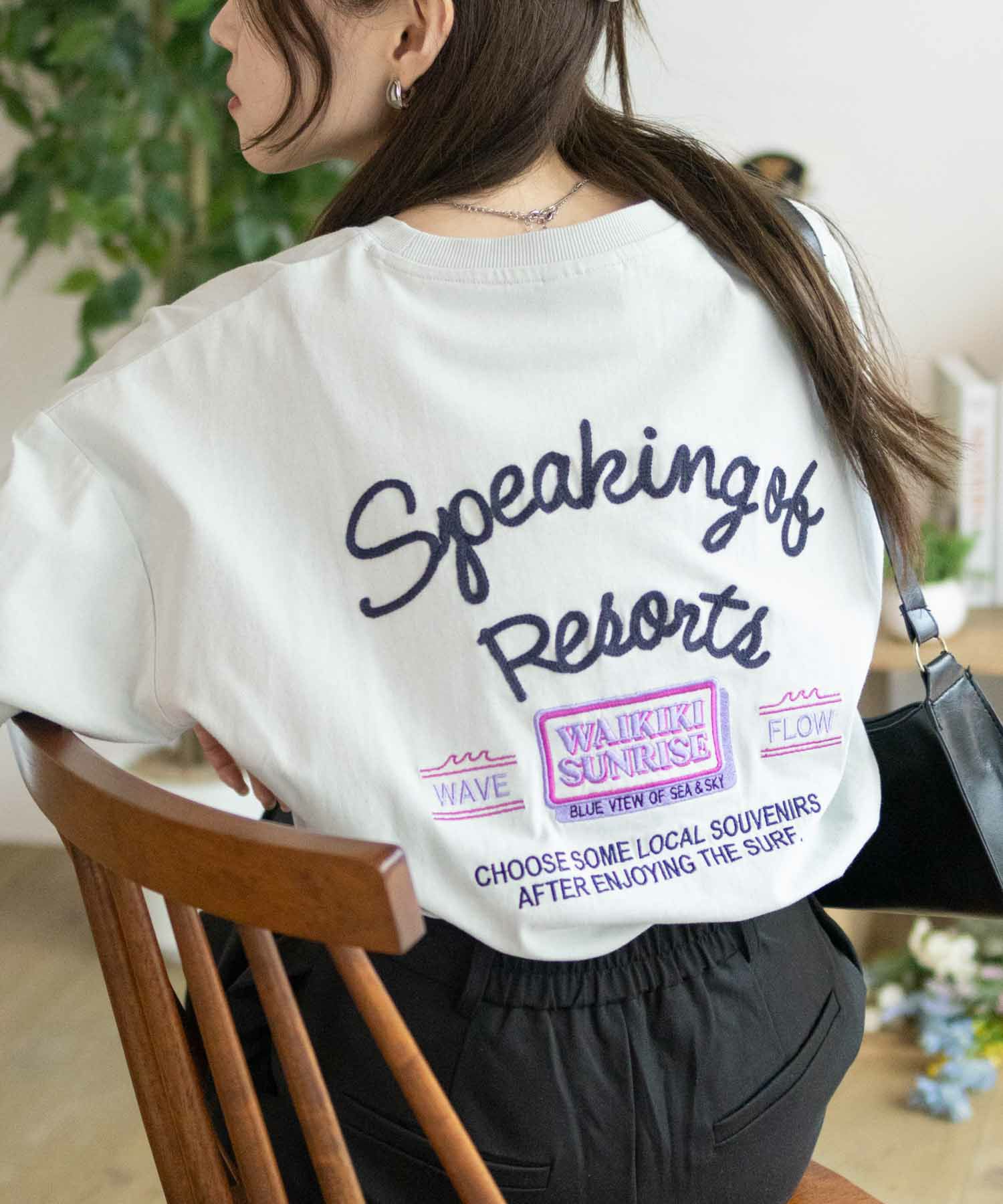 UNDERWRAPS  刺繍ラウンド長袖Tシャツ レディース メール便 対応商品商品サムネイル-15