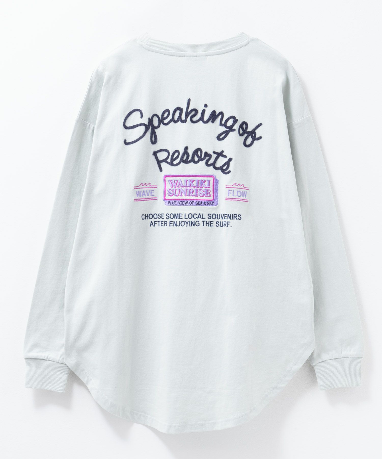 UNDERWRAPS  刺繍ラウンド長袖Tシャツ レディース メール便 対応商品商品画像-20