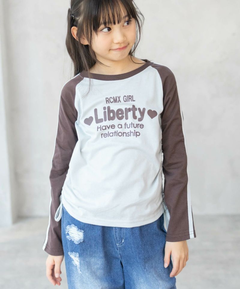 RICH MIX レースアップ長袖Tシャツ キッズ メール便 対応商品商品画像-2