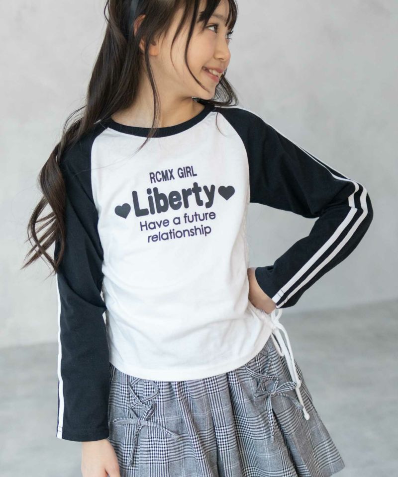 RICH MIX  レースアップ長袖Tシャツ キッズ メール便 対応商品商品画像-6