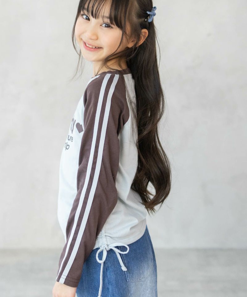 RICH MIX  レースアップ長袖Tシャツ キッズ メール便 対応商品商品画像-15