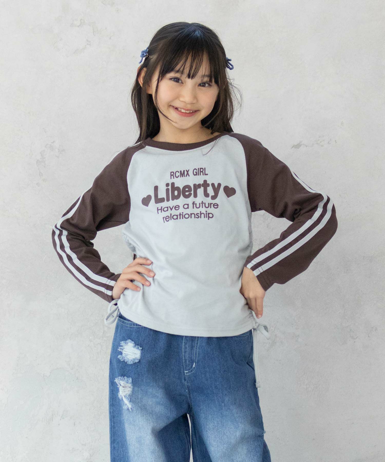 RICH MIX レースアップ長袖Tシャツ キッズ ネコポス 対応商品