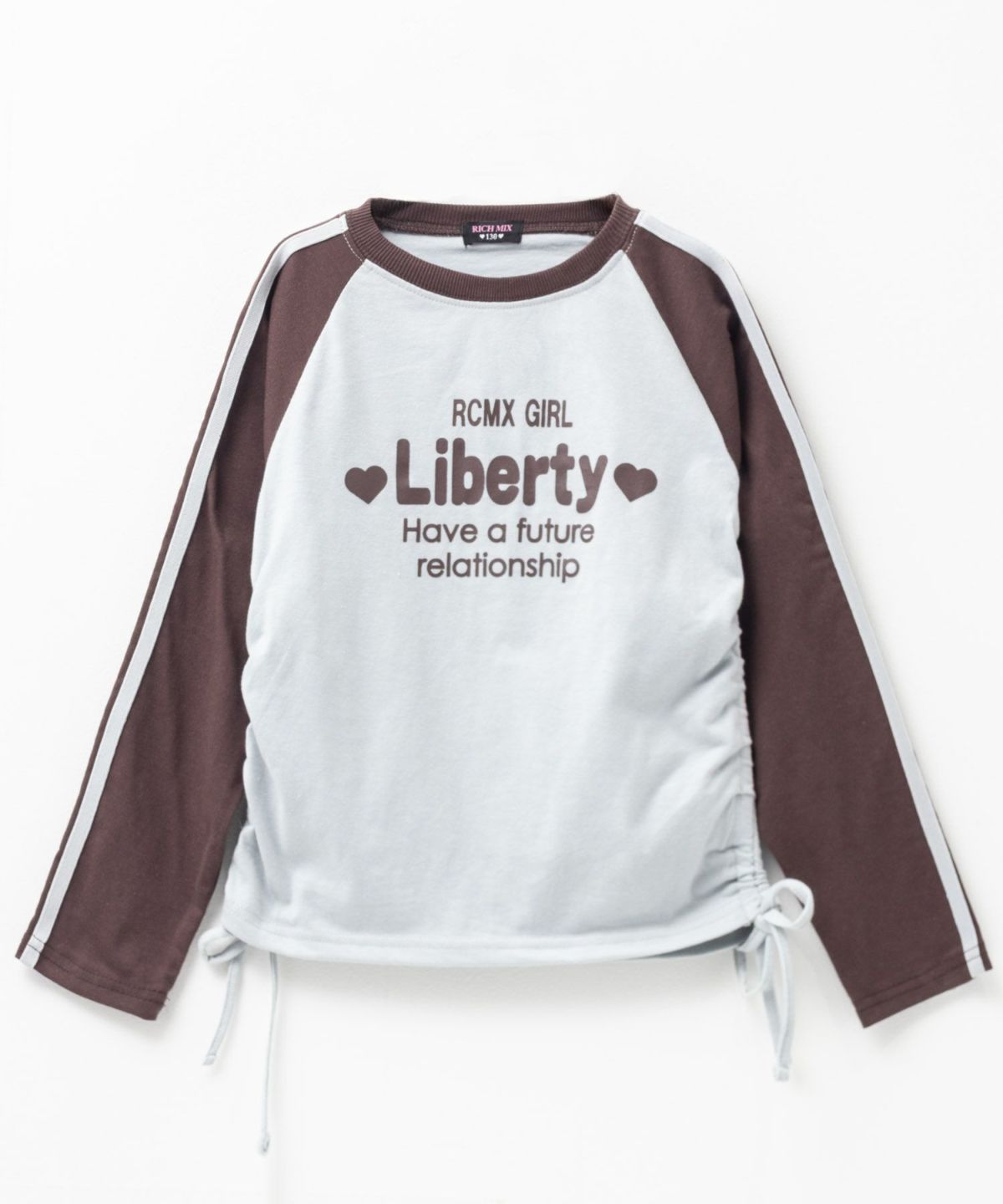 RICH MIX レースアップ長袖Tシャツ キッズ ネコポス 対応商品